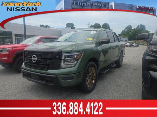 Tactical Green Metallic 2024 Nissan Titan SV