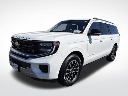 Star White Metallic Tri-Coat 2025 Ford Expedition Max Platinum