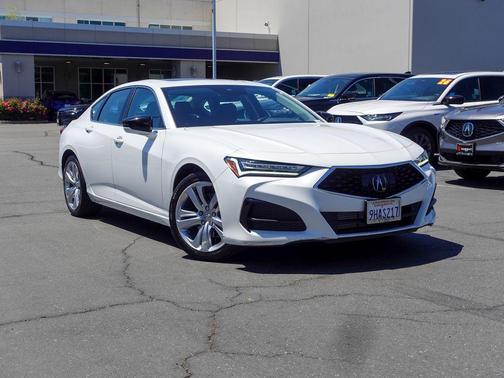 Platinum White Pearl 2023 Acura TLX Technology