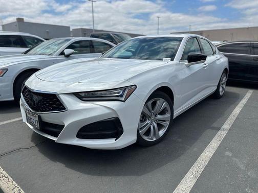 Platinum White Pearl 2023 Acura TLX Technology