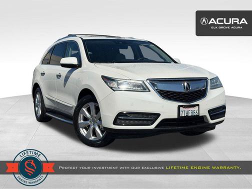 White Diamond Pearl 2016 Acura MDX 3.5L w/Advance Package
