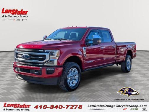 Rapid Red Metallic Tinted Clearcoat 2021 Ford F-350 Platinum