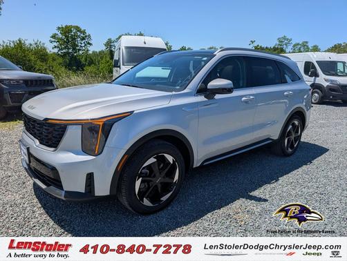 Silky Silver 2025 Kia Sorento Hybrid EX