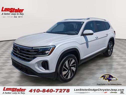 Pure White 2024 Volkswagen Atlas 2.0T SEL