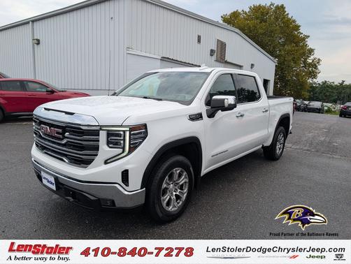 Summit White 2025 GMC Sierra 1500 SLT