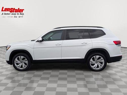 Pure White 2021 Volkswagen Atlas 3.6L SE w/Technology
