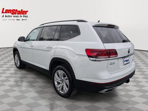 Pure White 2021 Volkswagen Atlas 3.6L SE w/Technology