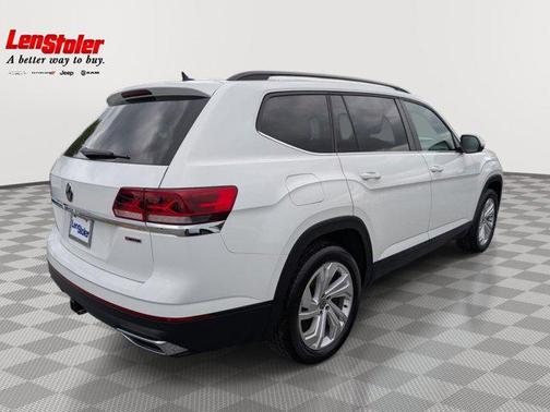 Pure White 2021 Volkswagen Atlas 3.6L SE w/Technology