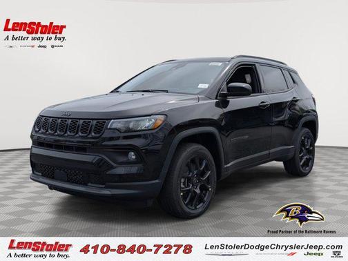 Diamond Black Crystal Pearlcoat 2025 Jeep Compass Latitude