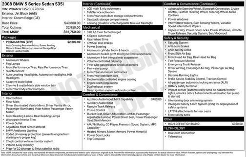 2008 BMW 535 535i