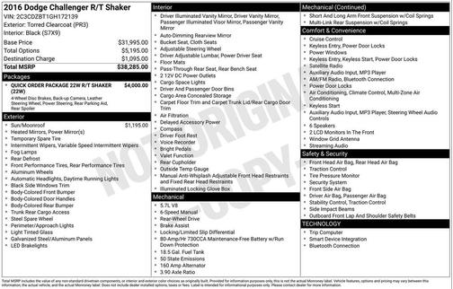 2016 Dodge Challenger R/T