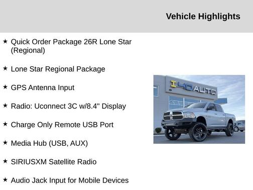 2017 RAM 1500 Lone Star