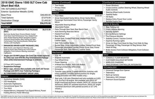 2018 GMC Sierra 1500 SLT