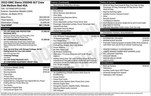 2023 GMC Sierra 2500 SLT