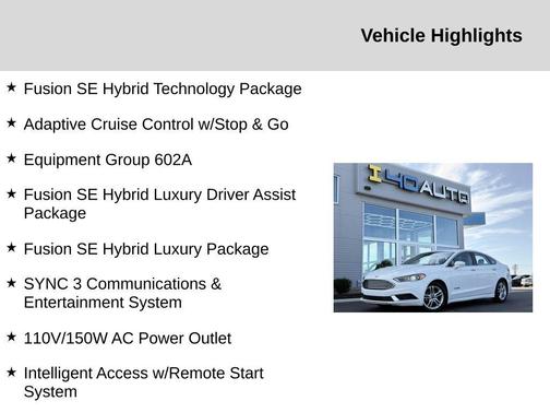 2018 Ford Fusion Hybrid SE