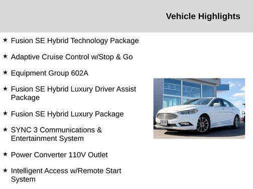 2017 Ford Fusion Hybrid SE