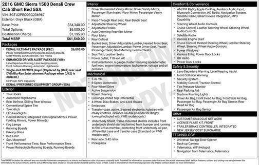 2016 GMC Sierra 1500 Denali