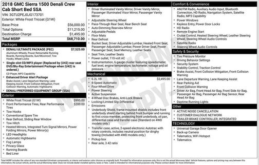 2018 GMC Sierra 1500 Denali