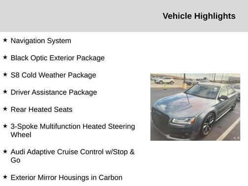 2017 Audi S8 4.0T Plus