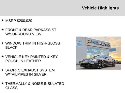 Black 2018 Porsche Panamera Turbo Executive