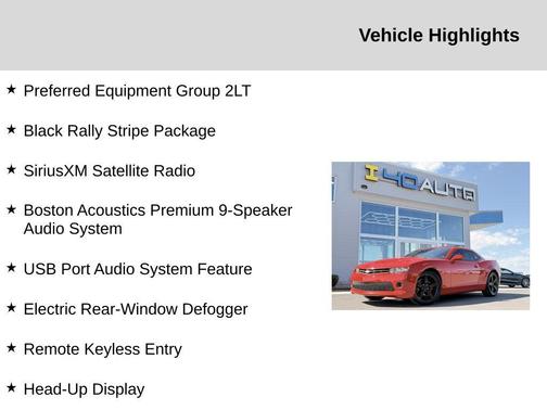 2015 Chevrolet Camaro 2LT