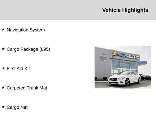 Pure White 2018 INFINITI Q50 3.0t LUXE