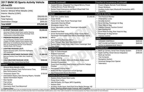 2017 BMW X5 xDrive35i