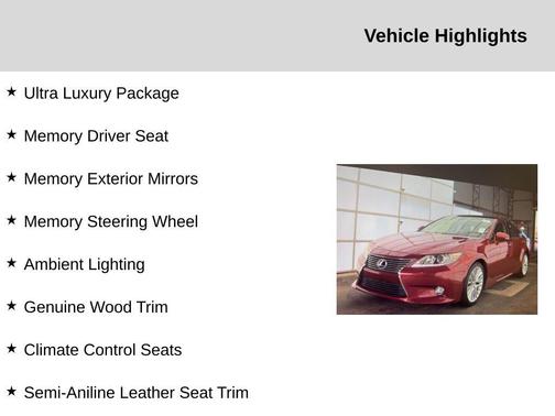 2014 Lexus ES 350 Base