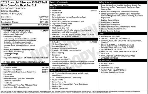 2024 Chevrolet Silverado 1500 LT Trail Boss