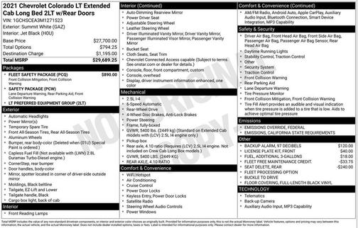 2021 Chevrolet Colorado LT