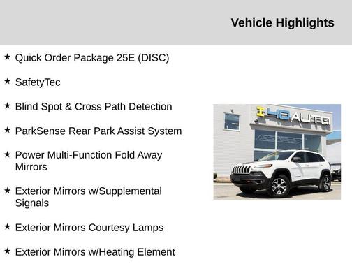 Bright White Clearcoat 2017 Jeep Cherokee Trailhawk