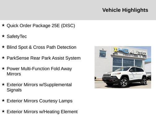 Bright White Clearcoat 2017 Jeep Cherokee Trailhawk
