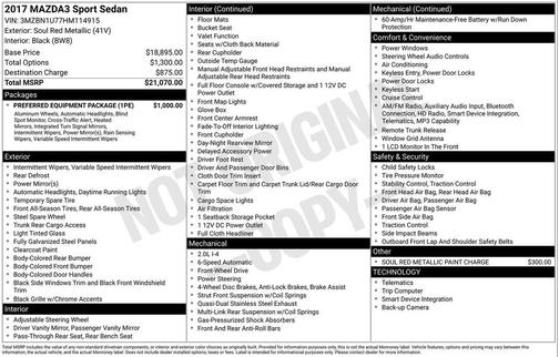 2017 Mazda Mazda3 Sport