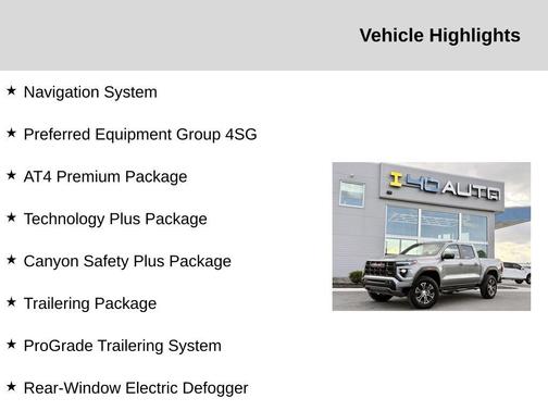 Sterling Metallic 2023 GMC Canyon AT4