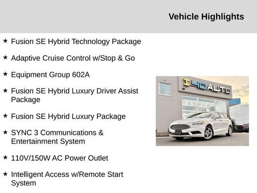 2018 Ford Fusion Hybrid SE