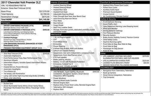 2017 Chevrolet Volt Premier