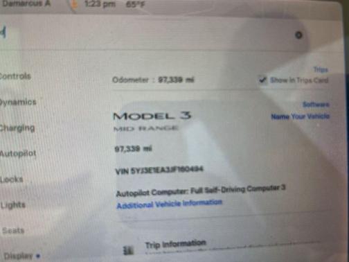 2018 Tesla Model 3 Mid Range