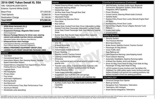2016 GMC Yukon XL Denali