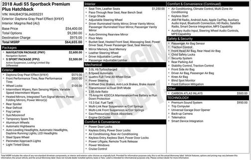2018 Audi S5 3.0T Premium Plus