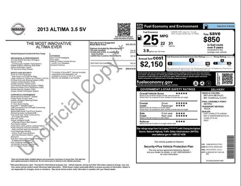 2013 Nissan Altima 3.5 SV