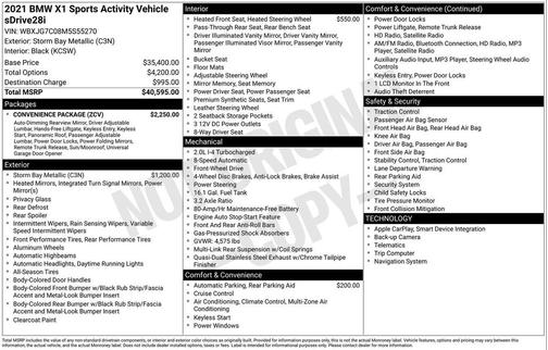 2021 BMW X1 sDrive28i
