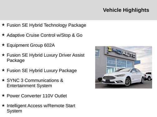 2017 Ford Fusion Hybrid SE