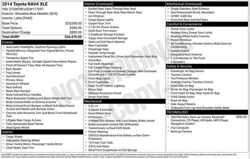 2014 Toyota RAV4 XLE