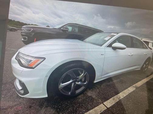 Glacier White Metallic 2024 Audi A6 55 Premium Plus
