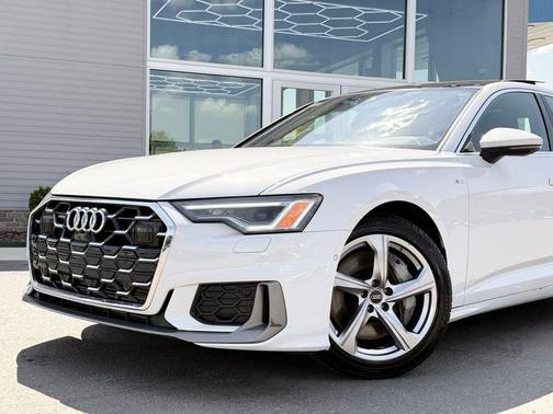 Glacier White Metallic 2024 Audi A6 55 Premium Plus