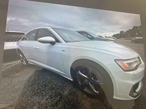 Glacier White Metallic 2024 Audi A6 55 Premium Plus