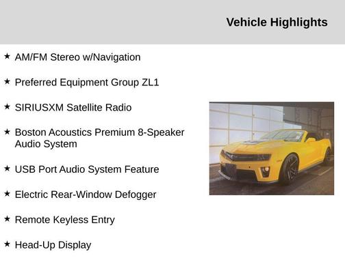 2013 Chevrolet Camaro ZL1