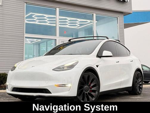 Pearl White Multi-Coat 2021 Tesla Model Y Performance Dual Motor All-Wheel Drive
