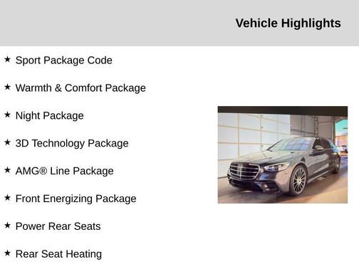 2022 Mercedes-Benz S-Class S 580 4MATIC