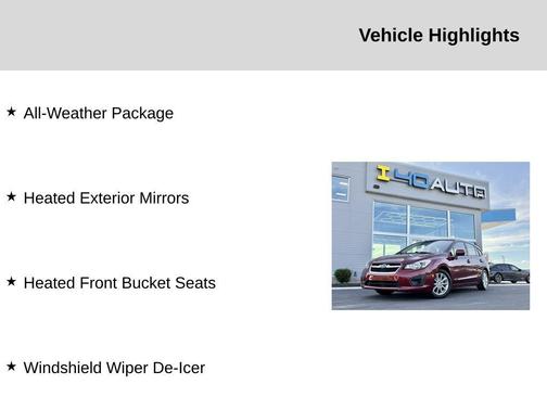 2012 Subaru Impreza 2.0i Premium